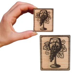 iman copa de vino enmarcada