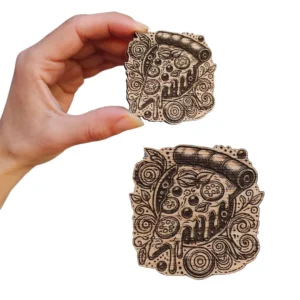 iman porción de pizza